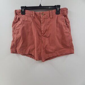 American Eagle Flex Shorts Flat Front Pockets Orange Men's Size 32 Casual Preppy